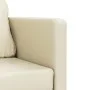 Floor sofa bed 2 in 1 cream synthetic leather 112x174x55 cm by , Sofas - Ref: Foro24-353974, Price: 221,73 €, Discount: %