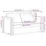 Floor sofa bed 2 in 1 cream synthetic leather 112x174x55 cm by , Sofas - Ref: Foro24-353974, Price: 221,73 €, Discount: %