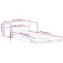 Floor sofa bed 2 in 1 cream synthetic leather 112x174x55 cm by , Sofas - Ref: Foro24-353974, Price: 182,71 €, Discount: %