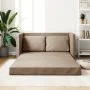 Floor sofa bed 2 in 1 cappuccino synthetic leather 112x174x55 cm by , Sofas - Ref: Foro24-353976, Price: 208,48 €, Discount: %
