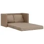 Floor sofa bed 2 in 1 cappuccino synthetic leather 112x174x55 cm by , Sofas - Ref: Foro24-353976, Price: 208,48 €, Discount: %