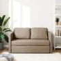 Floor sofa bed 2 in 1 cappuccino synthetic leather 112x174x55 cm by , Sofas - Ref: Foro24-353976, Price: 208,48 €, Discount: %