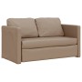 Floor sofa bed 2 in 1 cappuccino synthetic leather 112x174x55 cm by , Sofas - Ref: Foro24-353976, Price: 197,10 €, Discount: %