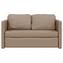 Floor sofa bed 2 in 1 cappuccino synthetic leather 112x174x55 cm by , Sofas - Ref: Foro24-353976, Price: 197,10 €, Discount: %