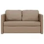 Floor sofa bed 2 in 1 cappuccino synthetic leather 112x174x55 cm by , Sofas - Ref: Foro24-353976, Price: 208,48 €, Discount: %