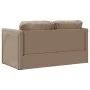 Floor sofa bed 2 in 1 cappuccino synthetic leather 112x174x55 cm by , Sofas - Ref: Foro24-353976, Price: 208,48 €, Discount: %