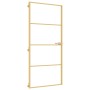 Puerta de interior dorada vidrio templado y aluminio 93x201,5cm de , Puertas para el hogar - Ref: Foro24-155138, Precio: 210,...