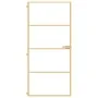 Goldene Innentür aus gehärtetem Glas und Aluminium, 93 x 201,5 cm von , Türen für zu Hause - Ref: Foro24-155138, Preis: 207,6...