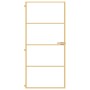Goldene Innentür aus gehärtetem Glas und Aluminium, 93 x 201,5 cm von , Türen für zu Hause - Ref: Foro24-155138, Preis: 211,0...