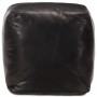 Puf negro 40x40x40 cm cuero genuino de cabra by , Ottomans - Ref: Foro24-248128, Price: 138,04 €, Discount: %