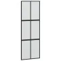 Sliding door made of black tempered glass and aluminum, 90x205 cm. by , Doors for the home - Ref: Foro24-155208, Price: 199,0...