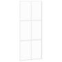 Schiebetür aus gehärtetem Glas und weißem Aluminium 90x205 cm von , Türen für zu Hause - Ref: Foro24-155217, Preis: 168,89 €,...