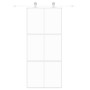 Schiebetür aus gehärtetem Glas und weißem Aluminium 90x205 cm von , Türen für zu Hause - Ref: Foro24-155217, Preis: 168,89 €,...