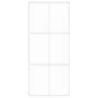 Schiebetür aus gehärtetem Glas und weißem Aluminium 90x205 cm von , Türen für zu Hause - Ref: Foro24-155217, Preis: 149,29 €,...