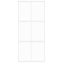 Schiebetür aus gehärtetem Glas und weißem Aluminium 90x205 cm von , Türen für zu Hause - Ref: Foro24-155217, Preis: 168,89 €,...
