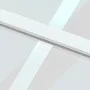 Sliding door made of white tempered glass and aluminum, 90x205 cm. by , Doors for the home - Ref: Foro24-155217, Price: 159,8...