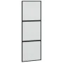 Tempered glass and black aluminum sliding door 76x205 cm by , Doors for the home - Ref: Foro24-155198, Price: 165,07 €, Disco...