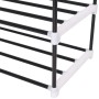 Shoe rack with 7 metal and black plastic shelves by vidaXL, Shoe racks and shoe organizers - Ref: Foro24-245627, Price: 33,61...