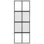 Puerta corredera vidrio templado y aluminio negra 76x205 cm de , Puertas para el hogar - Ref: Foro24-155222, Precio: 177,35 €...