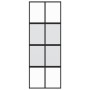 Schiebetür aus gehärtetem Glas und schwarzem Aluminium 76x205 cm von , Türen für zu Hause - Ref: Foro24-155222, Preis: 188,12...