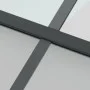 Schiebetür aus gehärtetem Glas und schwarzem Aluminium 76x205 cm von , Türen für zu Hause - Ref: Foro24-155222, Preis: 177,35...