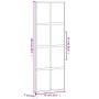 Schiebetür aus gehärtetem Glas und schwarzem Aluminium 76x205 cm von , Türen für zu Hause - Ref: Foro24-155222, Preis: 177,35...
