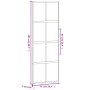 Schiebetür aus gehärtetem Glas und schwarzem Aluminium 76x205 cm von , Türen für zu Hause - Ref: Foro24-155222, Preis: 188,12...
