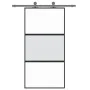 Schiebetür aus gehärtetem Glas und schwarzem Aluminium 102,5x205 cm von , Türen für zu Hause - Ref: Foro24-155203, Preis: 202...
