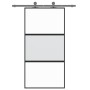 Schiebetür aus gehärtetem Glas und schwarzem Aluminium 102,5x205 cm von , Türen für zu Hause - Ref: Foro24-155203, Preis: 206...