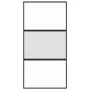 Schiebetür aus gehärtetem Glas und schwarzem Aluminium 102,5x205 cm von , Türen für zu Hause - Ref: Foro24-155203, Preis: 202...