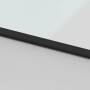 Sliding door made of tempered glass and black aluminum 102.5x205 cm by , Doors for the home - Ref: Foro24-155203, Price: 206,...