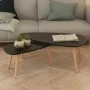 Satz Couchtische, 2 Einheiten, aus massivem schwarzem Kiefernholz von vidaXL, Couchtisch - Ref: Foro24-244732, Preis: 94,20 €...