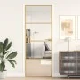 Goldene Innentür aus gehärtetem Glas und Aluminium 76x201,5cm von , Türen für zu Hause - Ref: Foro24-155132, Preis: 179,46 €,...