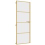Goldene Innentür aus gehärtetem Glas und Aluminium 76x201,5cm von , Türen für zu Hause - Ref: Foro24-155132, Preis: 182,42 €,...