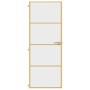 Goldene Innentür aus gehärtetem Glas und Aluminium 76x201,5cm von , Türen für zu Hause - Ref: Foro24-155132, Preis: 182,42 €,...