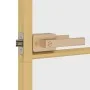 Goldene Innentür aus gehärtetem Glas und Aluminium 76x201,5cm von , Türen für zu Hause - Ref: Foro24-155132, Preis: 179,46 €,...