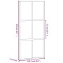 Puerta corredera vidrio templado y aluminio negra 102,5x205 cm de , Puertas para el hogar - Ref: Foro24-155215, Precio: 238,5...