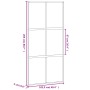 Schiebetür aus gehärtetem Glas und schwarzem Aluminium 102,5x205 cm von , Türen für zu Hause - Ref: Foro24-155215, Preis: 262...