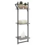 Wandregale 3 Ebenen Stangen 2 Stück Sonoma grau 30x25x100 cm von , Regale und Regale - Ref: Foro24-836261, Preis: 27,89 €, Ra...