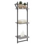 Wandregale 3 Ebenen Stangen 2 Stück Sonoma grau 30x25x100 cm von , Regale und Regale - Ref: Foro24-836261, Preis: 28,16 €, Ra...