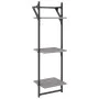 Estantes pared 3 niveles barras 2 uds gris Sonoma 30x25x100 cm de , Estantes y estanterías - Ref: Foro24-836261, Precio: 27,8...