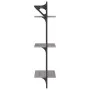Wandregale 3 Ebenen Stangen 2 Stück Sonoma grau 30x25x100 cm von , Regale und Regale - Ref: Foro24-836261, Preis: 27,89 €, Ra...