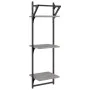 Wandregale 3 Ebenen Stangen 2 Stück Sonoma grau 30x25x100 cm von , Regale und Regale - Ref: Foro24-836261, Preis: 27,89 €, Ra...
