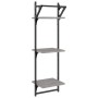 Wandregale 3 Ebenen Stangen 2 Stück Sonoma grau 30x25x100 cm von , Regale und Regale - Ref: Foro24-836261, Preis: 28,16 €, Ra...