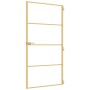 Puerta interior dorada vidrio templado aluminio 102,5x201,5 cm de , Puertas para el hogar - Ref: Foro24-155139, Precio: 181,6...