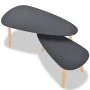 Satz Couchtische, 2 Einheiten, aus massivem schwarzem Kiefernholz von vidaXL, Couchtisch - Ref: Foro24-244732, Preis: 94,20 €...