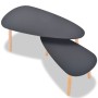 Set of coffee tables 2 units solid black pine wood by vidaXL, Coffee table - Ref: Foro24-244732, Price: 85,41 €, Discount: %