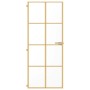 Goldene Innentür aus gehärtetem Glas und Aluminium 83x201,5cm von , Türen für zu Hause - Ref: Foro24-155145, Preis: 204,79 €,...