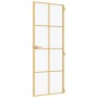 Goldene Innentür aus gehärtetem Glas und Aluminium 83x201,5cm von , Türen für zu Hause - Ref: Foro24-155145, Preis: 204,79 €,...