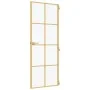 Puerta de interior dorada vidrio templado y aluminio 83x201,5cm de , Puertas para el hogar - Ref: Foro24-155145, Precio: 201,...